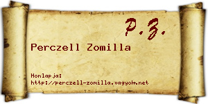 Perczell Zomilla névjegykártya